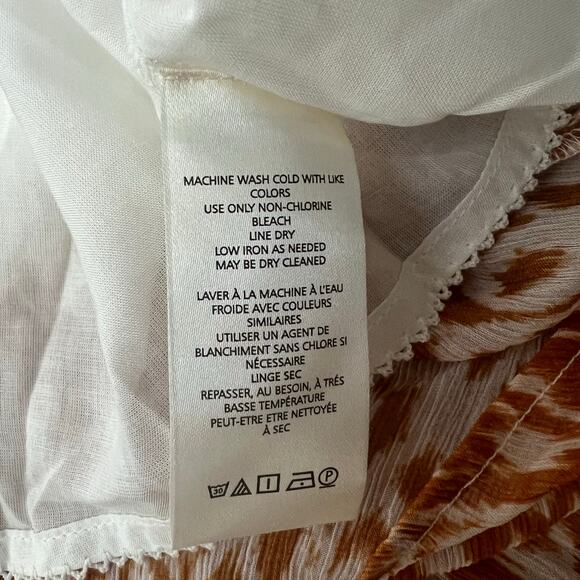 Anthropologie The Odetta Ruffled V-Neck Maxi Dress Small Boho Floral Long Sleeve - Picture 6 of 8